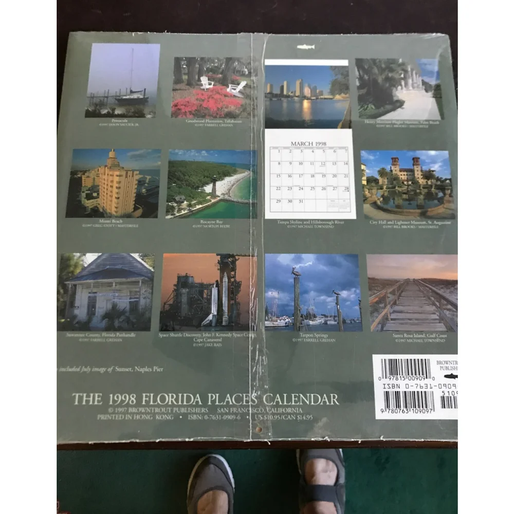 Florida Places 1998 Calendar Sealed!